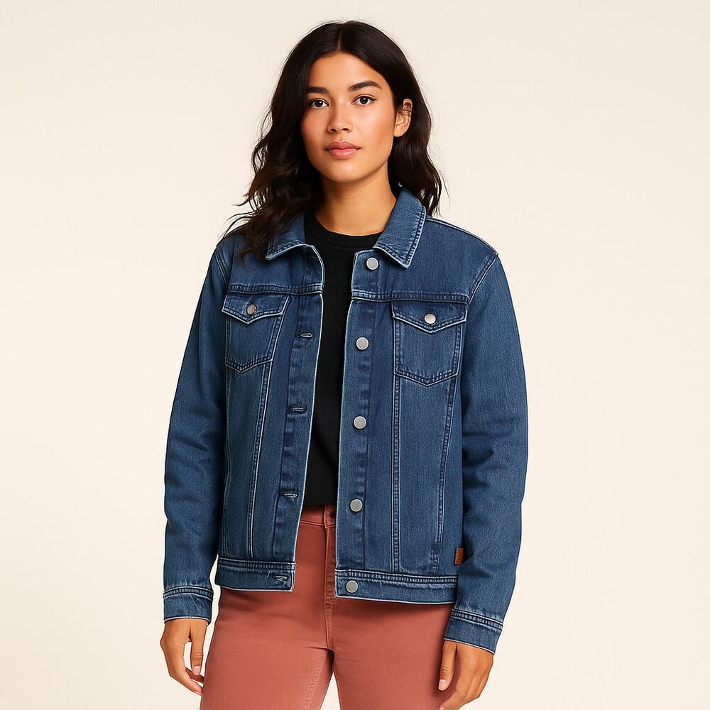 A499 • Medium Wash Classic Trucker Denim Jacket